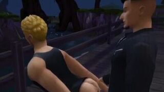 FRAT College Cum Dump трахается на камапе - Dirty Talk -Sims 4 порно